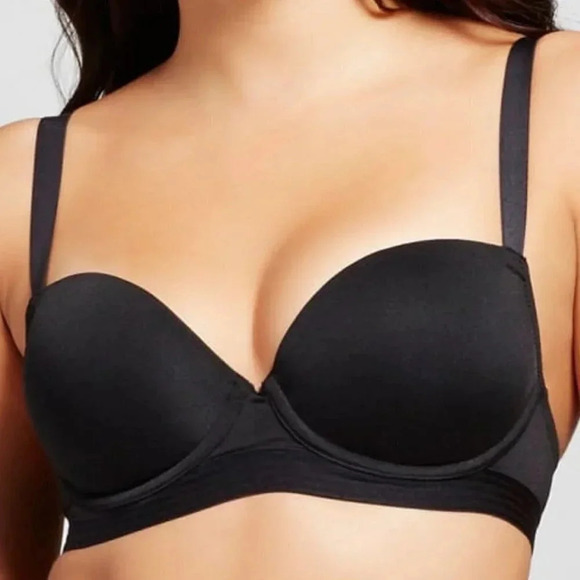 34C Maidenform SE1103 Self Expressions Bonded Push Up UW Bra Black New with Tag - Picture 5 of 7